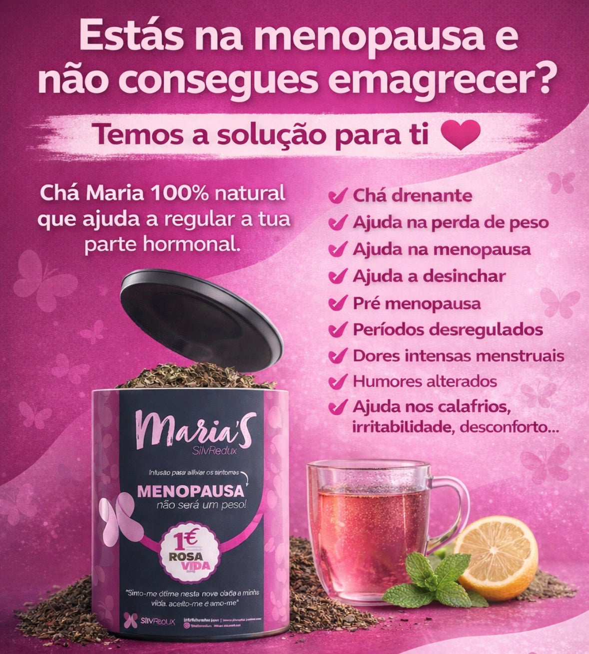 Chá Maria menopausa