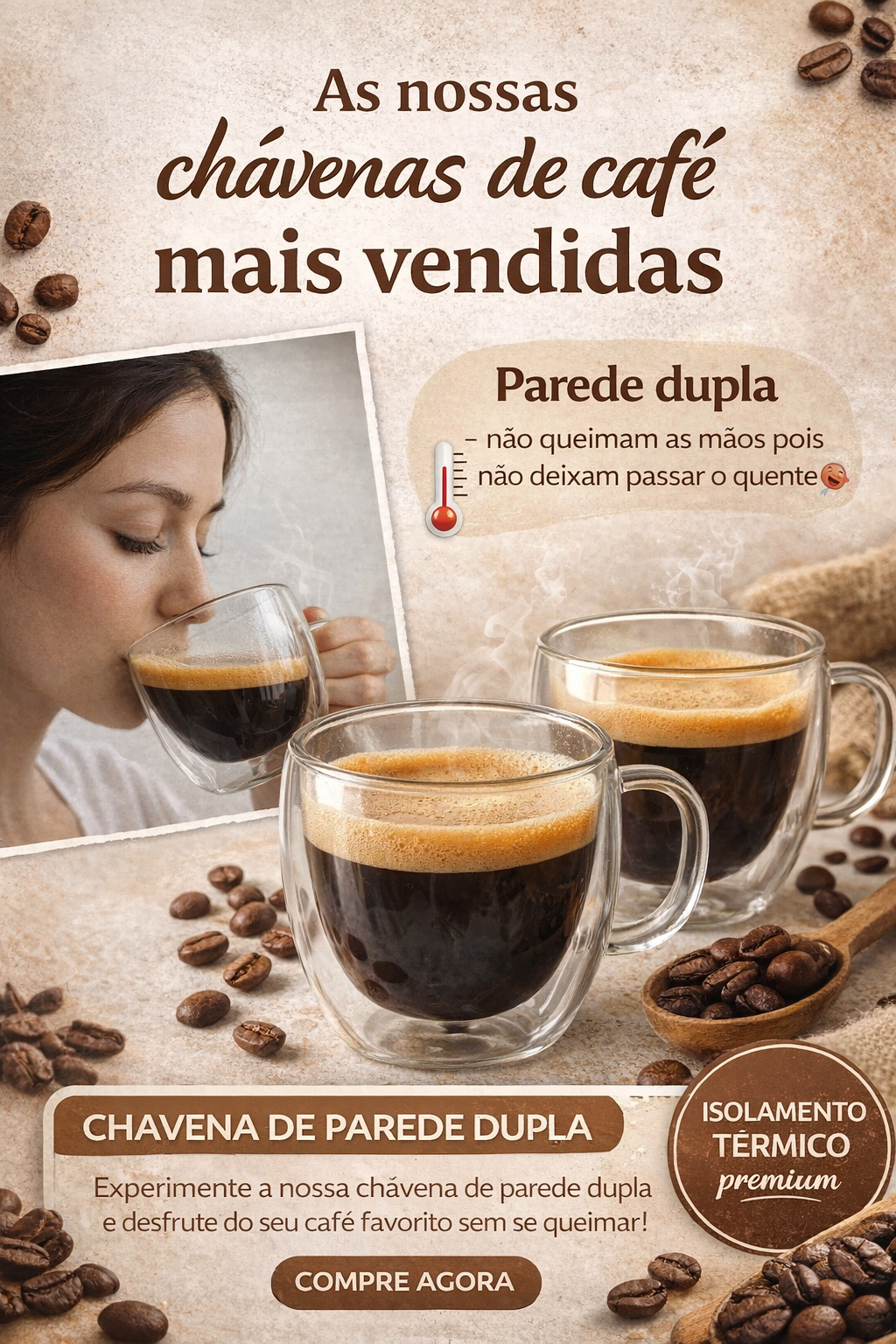 Pack chávenas de café