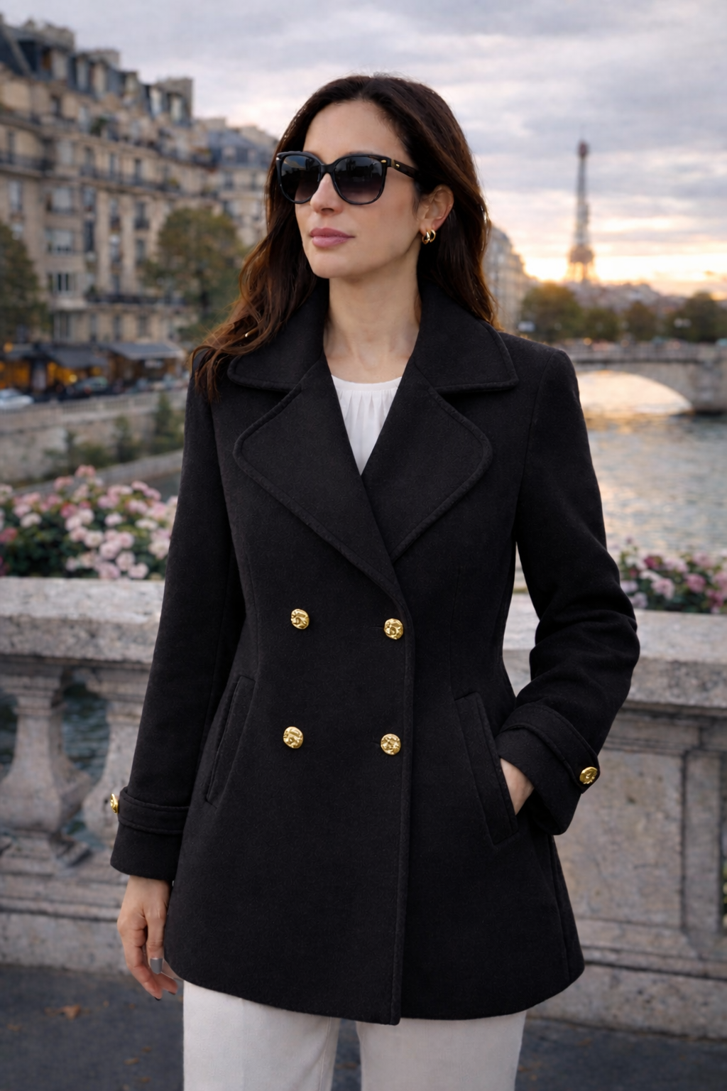 Casacos botões dourados